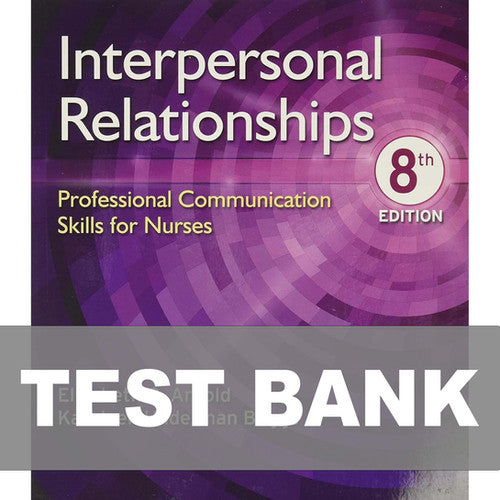 Interpersonal Relationships 8th Edition TEST BANK