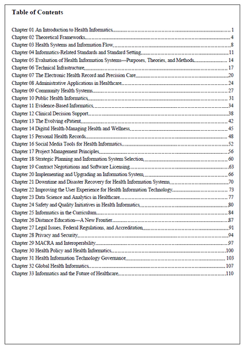 Health Informatics An Interprofessional Approach 3rd Edition TEST BANK