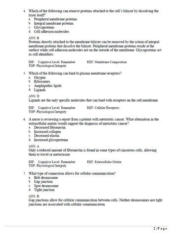 Huether and McCances Understanding Pathophysiology 2nd CANADIAN Edition TestBank