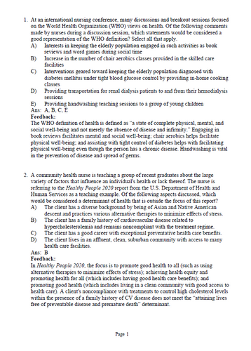 Porth’s Pathophysiology Concepts of Altered Health 10th Edition TEST BANK