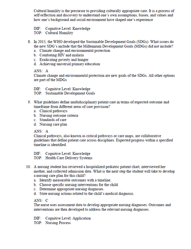 Leifers Introduction to Maternity and Pediatric Nursing in Canada 2e Test Bank