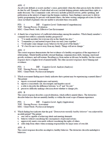 Varcarolis Foundations of Psychiatric Mental Health Nursing 10thEdition TestBank