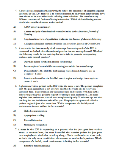 Critical Care Nursing A Holistic Approach 12th Edition Test Bank