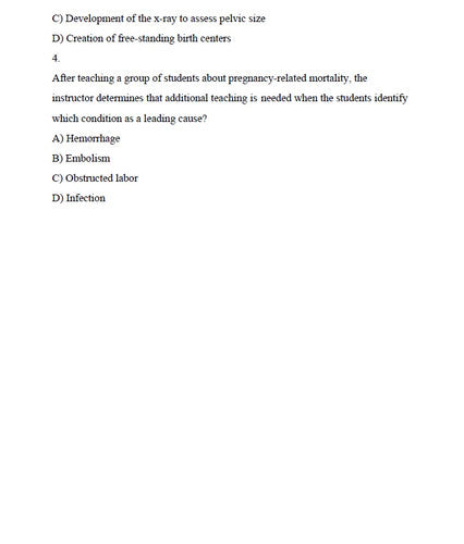 Maternity and Pediatric Nursing 3rd Edition Ricci TEST BANK