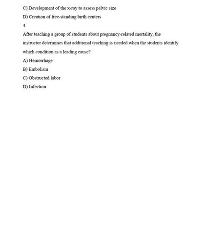 Maternity and Pediatric Nursing 3rd Edition Ricci TEST BANK