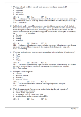 Essential Cell Biology 5th Edition TEST BANK