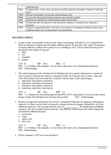 Essential Cell Biology 5th Edition TEST BANK