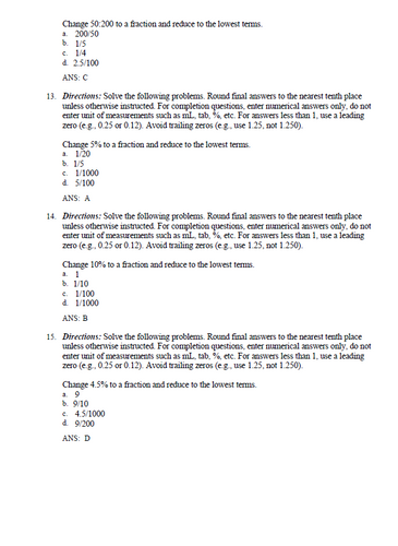 Brown and Mulholland’s Drug Calculations 12th Edition TEST BANK 9780323809863