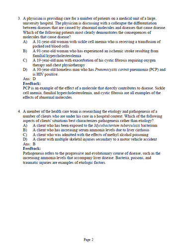 Porth’s Pathophysiology Concepts of Altered Health 10th Edition TEST BANK