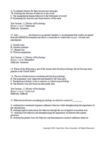 Psychology 2e by OpenStax TEST BANK