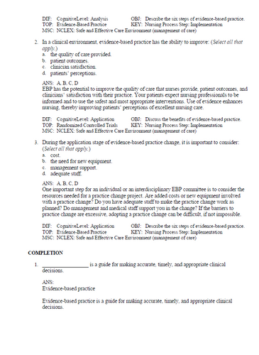 Clinical Nursing Skills and Techniques 11th Edition TEST BANK