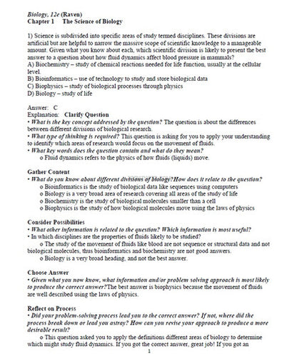 Biology 12th Edition Raven TEST BANK