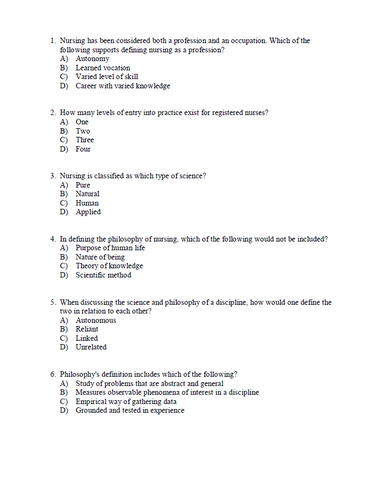 Theoretical Basis for Nursing 6th Edition TEST BANK [Chapter 1-20]