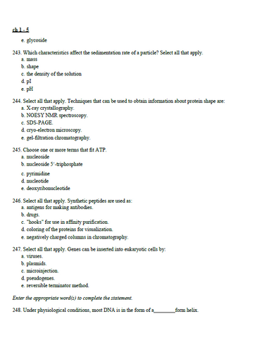 Biochemistry 9th Edition Stryer Lubert TEST BANK