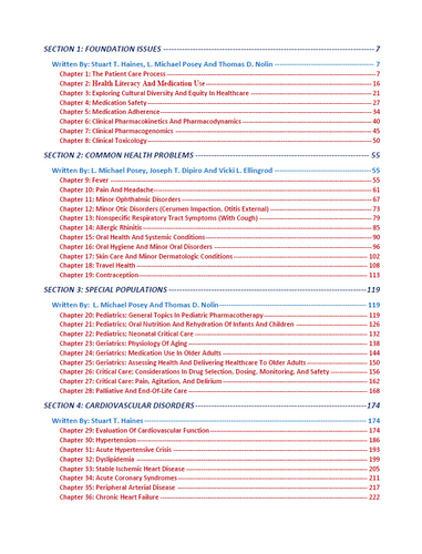 DiPiro's Pharmacotherapy A Pathophysiologic Approach 12th Edition Test Bank
