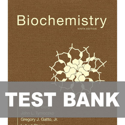 Biochemistry 9th Edition Stryer Lubert TEST BANK