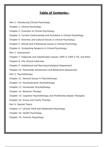 Clinical Psychology Science, Practice, and Diversity 6th Edition Test Bank