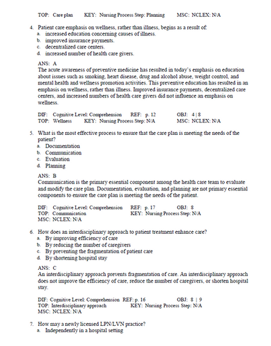 Foundations of Nursing 9th Edition Cooper TEST BANK