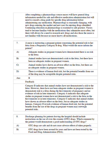 Pharmacology Clear and Simple 3rd Edition TEST BANK