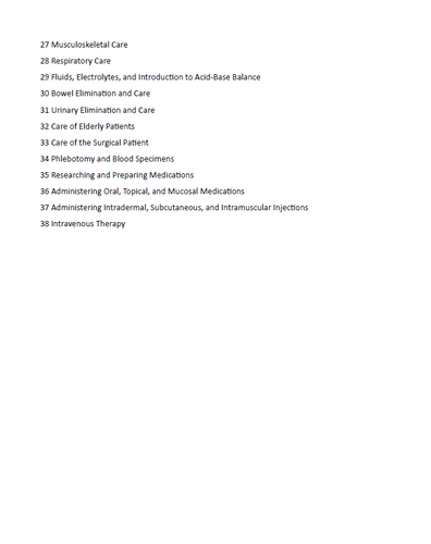 Fundamentals of Nursing Care Concepts Connections Skills 4th Edition TEST BANK