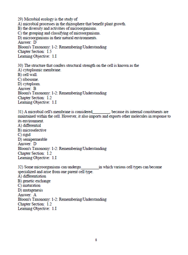 Brock Biology of Microorganisms 16th Edition TEST BANK