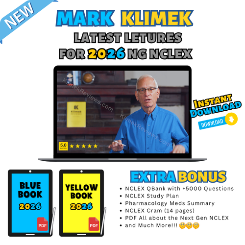 Mark Klimek Latest Lectures for the Next Gen NCLEX 2026 | Instant Download