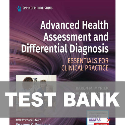 Advanced Health Assessment and Differential Diagnosis Essentials TEST BANK