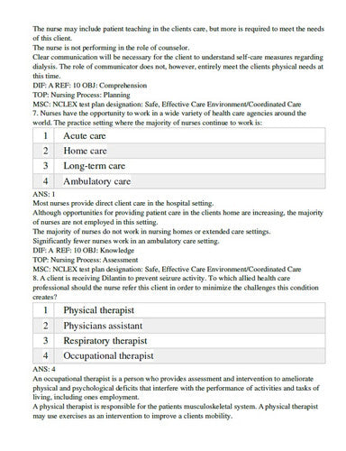 Fundamentals of Nursing 10th Edition Potter Perry TEST BANK