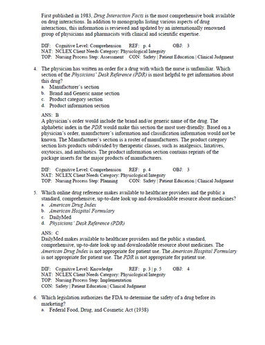 Clayton's Basic Pharmacology for Nurses 18th Edition Test Bank