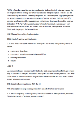 Bright Futures 4th Edition TEST BANK