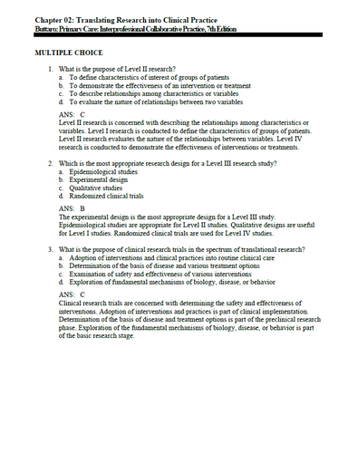 Primary Care Interprofessional Collaborative Practice 7th Edition Test Bank