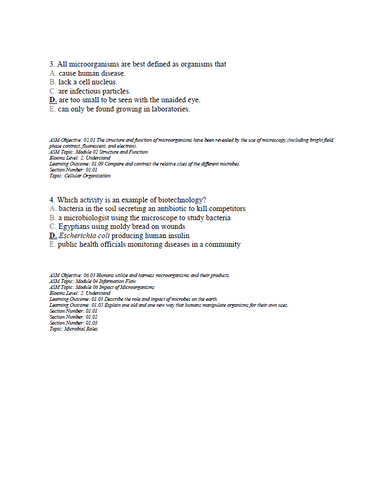 Microbiology A Systems Approach 7th Edition Test Bank