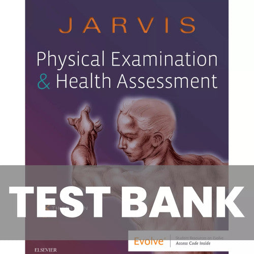 Jarvis Physical Examination and Health Assessment 8th Edition TEST BANK