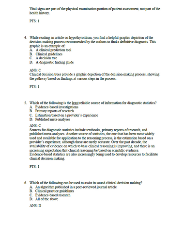 Advanced Assessment Interpreting Findings 5th Edition TEST BANK