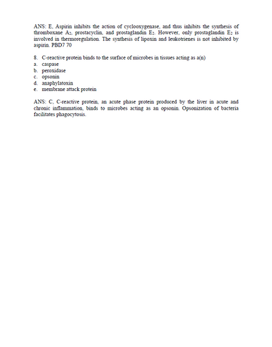 Robbins & Cotran Pathologic Basis of Disease 10th Edition TEST BANK