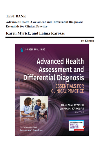 Advanced Health Assessment and Differential Diagnosis Essentials TEST BANK