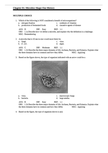 Microbiology The Human Experience 2nd Edition Test Bank
