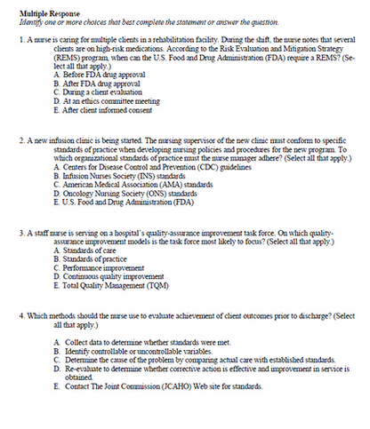 Phillips's Manual of I.V. Therapeutics 8th Edition TEST BANK