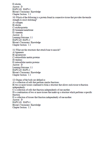 Principles of Human Physiology 6th Edition TEST BANK