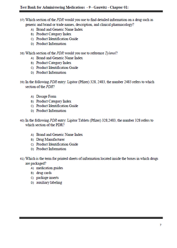 Administering Medications 9th Edition Test Bank