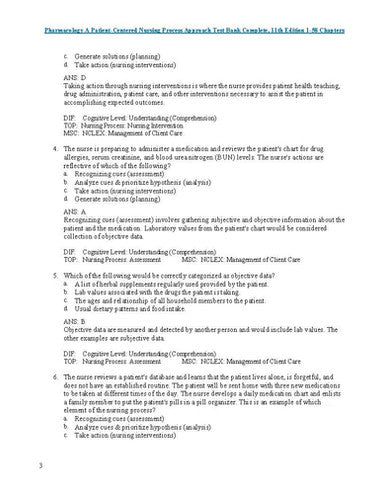 Pharmacology A Patient-Centered Nursing Process Approach 11e TEST BANK
