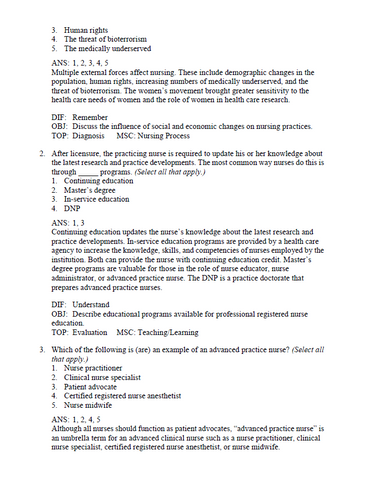 Fundamentals of Nursing 12th Edition Potter Perry TEST BANK