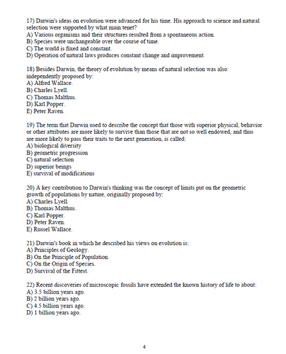Biology 13th Edition Raven Test Bank