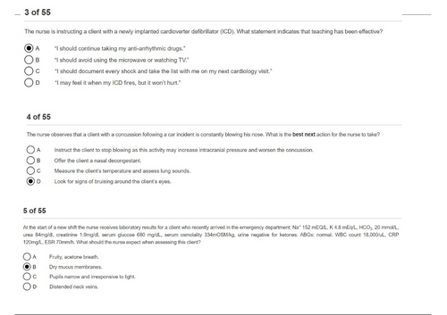 HESI Exit Critical Care V1 and V2 (55 Questions each) 2024