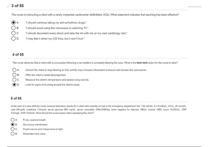 HESI Exit Critical Care V1 and V2 (55 Questions each) 2024