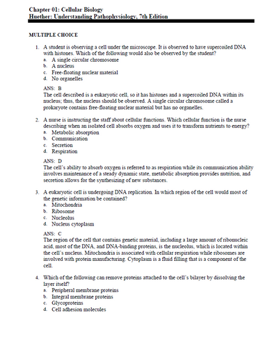 Understanding Pathophysiology 7th Edition Huether McCance TEST BANK