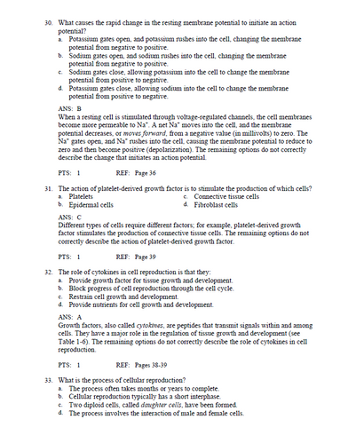McCance & Huether's Pathophysiology 9th Edition Test Bank