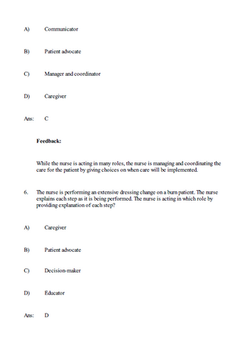 Craven and Hirnle's Fundamentals of Nursing 10th Edition Test Bank