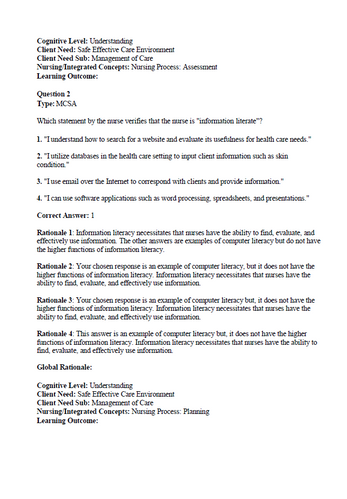 Nursing Informatics and the Foundation of Knowledge 6th Edition Test Bank