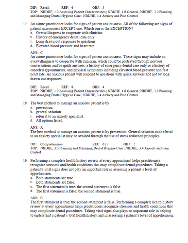 Local Anesthesia for the Dental Hygienist 3rd Edition Test Bank